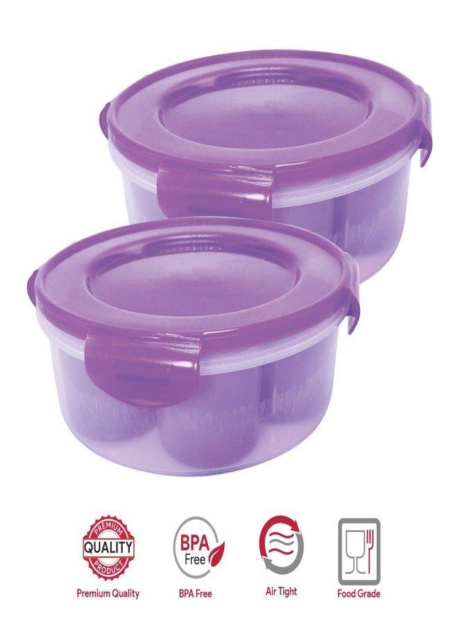 Wonder Decota Masala Box with Removable Katoris, Set of 2 Pc, Voilet Color,Made in India - Image 3